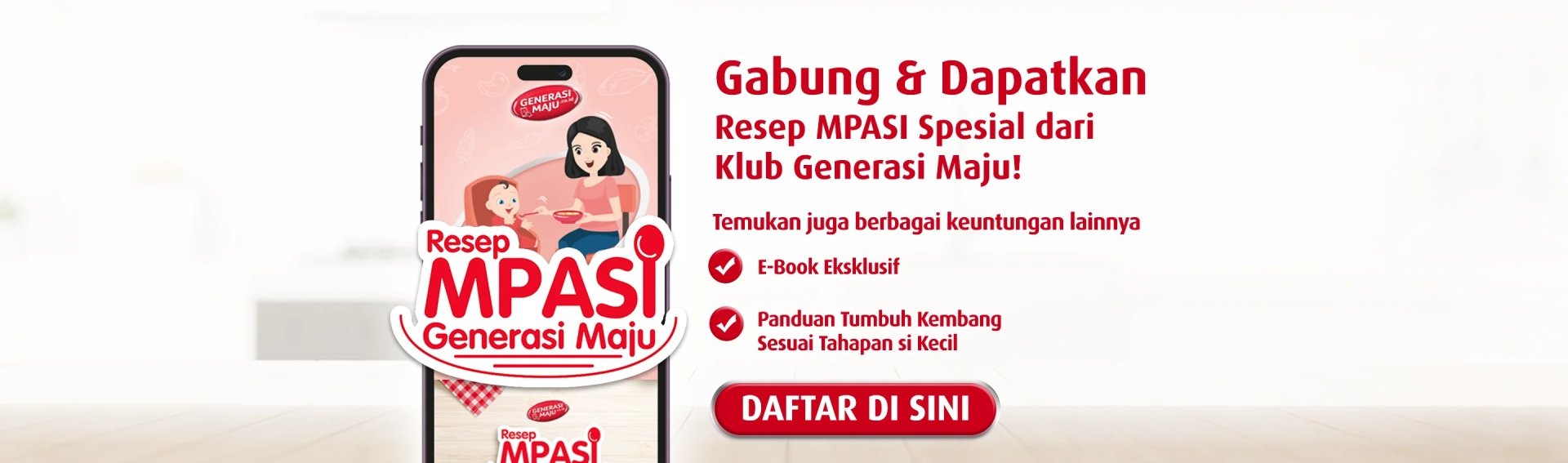 Gabung & Dapatkan Resep MPASI Spesial dari Klub Generasi Maju