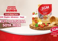 KREASI RESEP SEHAT SGM SOYA: FRUIT DALGONA SOYA MILK